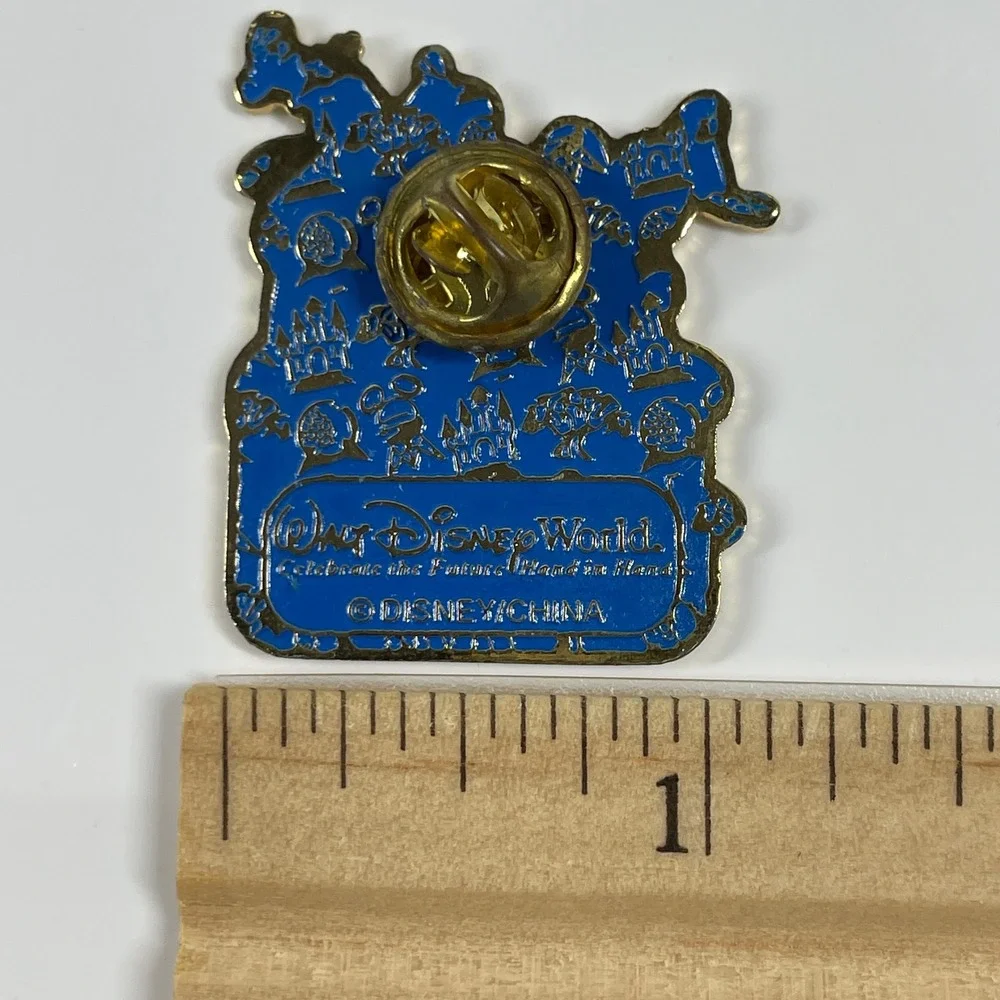 Disney Pin 2000 Walt Disney World Mickey Donald Goofy Liz Enamel Vintage Gold